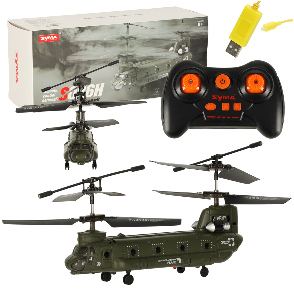 RC dron SYMA S026H-1 2,4 GHz Wi-Fi – čierny