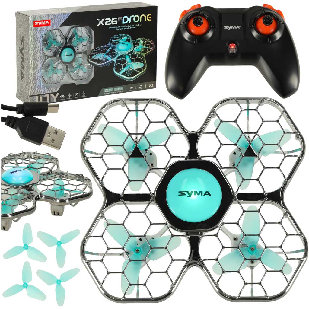 RC dron SYMA X26PRO 2.4GHz Wi-Fi čierny