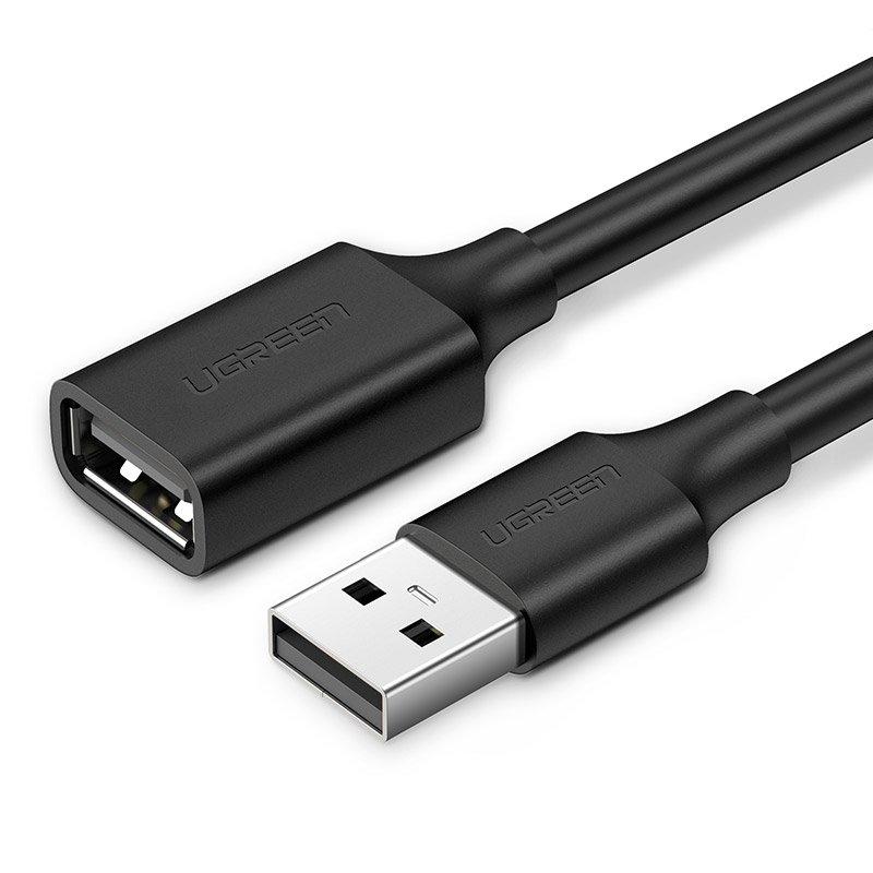 UGREEN KÁBLOVÝ ADAPTÉR USB (ŽENA) - USB (MUŽ) 2 M ČIERNY (10316)