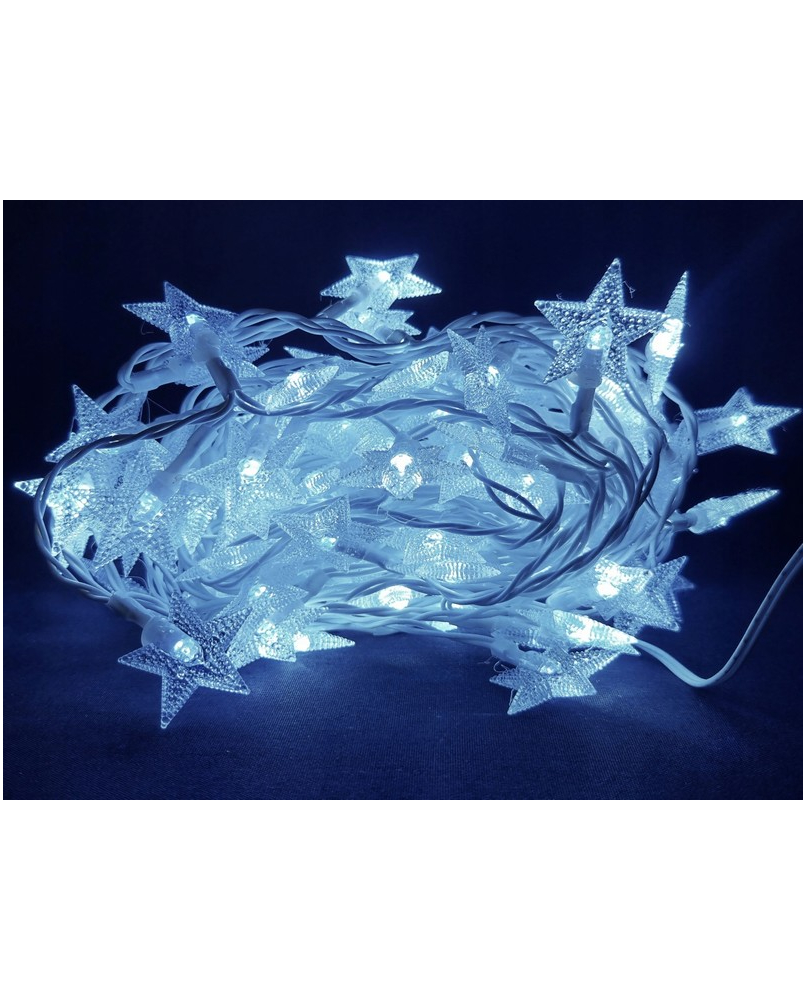 Vianočná LED reťaz CW 10M – studená biela, 100 LED, IP44, 230V