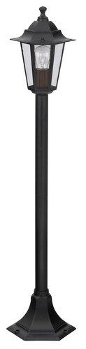 Vonkajšia LED lampa VELENCE E27 IP43, tyč 105 cm, čierna – Rabalux