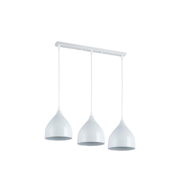 Závesná lampa Como x3 E27, biela