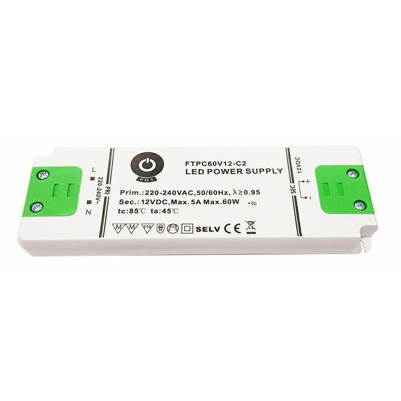 ZDROJ NÁBYTKOVÝ FTPC60V24-C2 60W 24VDC 2,5A POSPOWER 