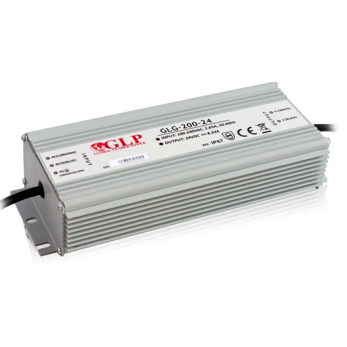 ZDROJ PFC GLG 200W 24V IP67 GLG-200-24