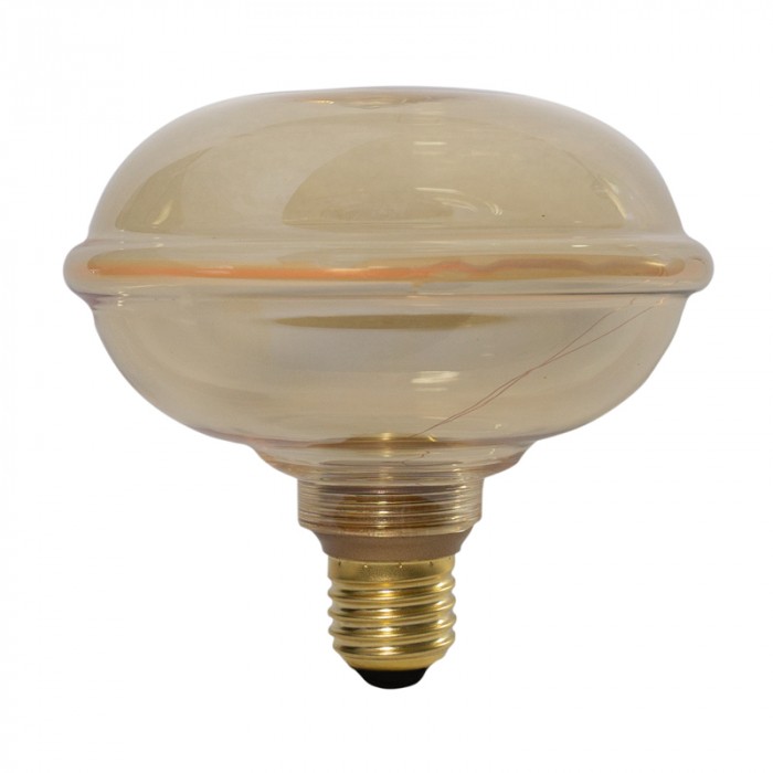 Dekoratívna LED žiarovka s jantárovým sklom 4W 200lm E27 G130